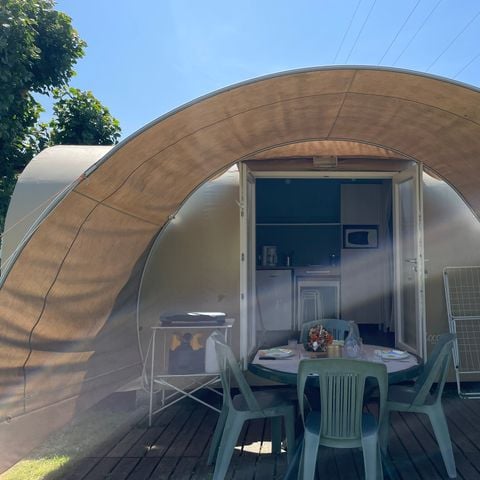 TIENDA DE LONA Y MADERA 4 personas - COCO DULCE - (Sin instalaciones sanitarias)