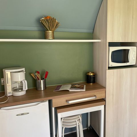 CANVAS AND WOOD TENT 4 people - COCO SWEET - (Without sanitary facilities)