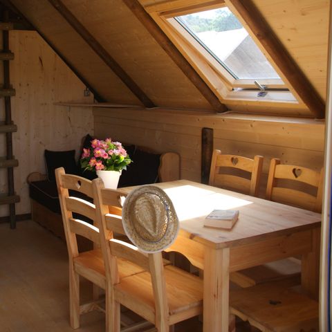 SAFARIZELT 5 Personen - Trapperhütte 24m² CONFORT 2 Zimmer + Klimaanlage