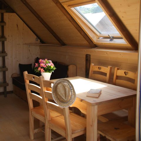 Safarizelt 5 personen - Trapperhütte 24m² CONFORT 2 Zimmer + Klimaanlage