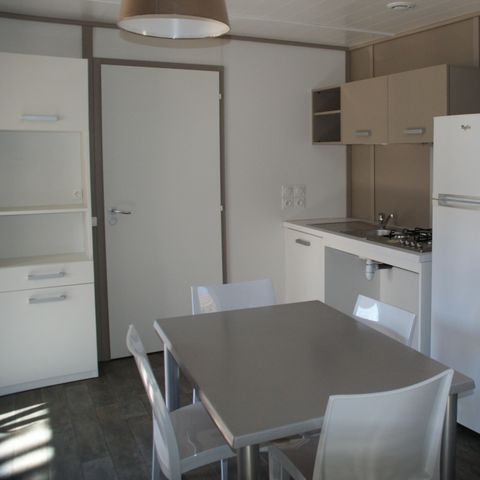 Chalet 5 personen - Chalet 35m² CONFORT+ 2 Zimmer - Überdachte Terrasse (geeignet für Personen mit eingeschränkter Mobilität)