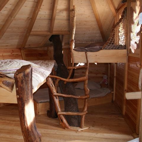Unterkunft 4 personen - Baumhaus 24m² 1 Zimmer - mit Sanitäranlagen