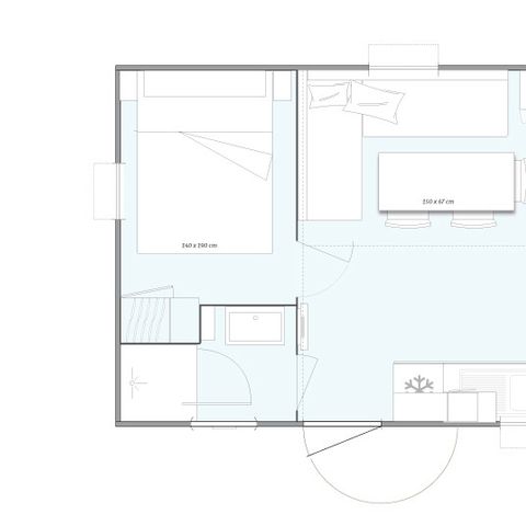 MOBILHOME 6 personas - RELAX COMFORT
