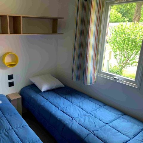 Mobilheim 4 personen - Premium 2 Schlafzimmer 32m² Überdachte Terrasse 12m² + LV + TV