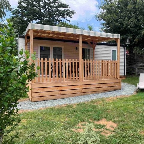 MOBILHOME 4 personnes - Premium 2 chambres 32m² Terrasse couverte 12m² + LV + TV