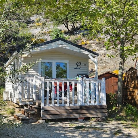 Stacaravan 2 personen - Cottage Confort - Air-conditioning - 1 slaapkamer