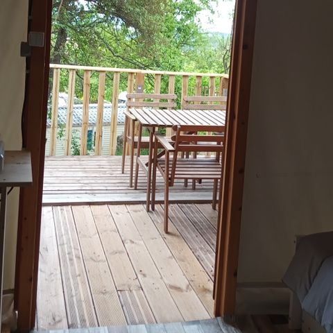 TENTE TOILE ET BOIS 3 personnes - Tente Trappeur Aventure - 1 pièce