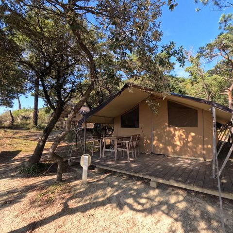 Safaritent 4 personen - Lodge Aventure Tent - 2 slaapkamers