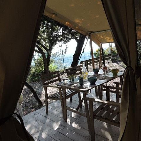 CANVAS AND WOOD TENT 4 people - Lodge Aventure Tent - 2 bedrooms