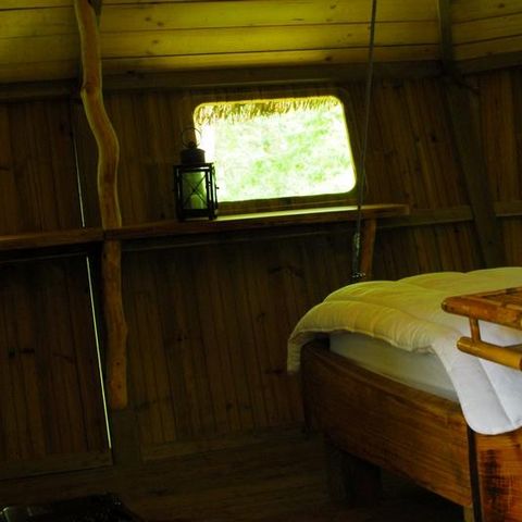 UNIEKE ACCOMMODATIE 4 personen - Chimpansee gezinshut (vanaf 2 jaar)
