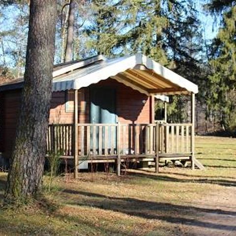 Chalet 4 personen - Mini-chalet 12m² - 1 kamer (zonder sanitair) - overdekt terras