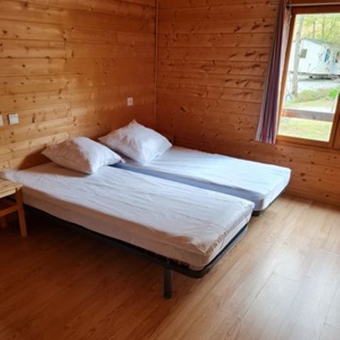 Chalet 2 persons - Confort 35m² - 1 bedroom - Air conditioning - TV - Covered terrace