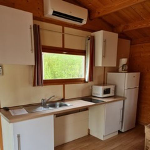 Chalet 2 personen - Confort 35m² - 1 kamer - Airconditioning - TV - Overdekt terras