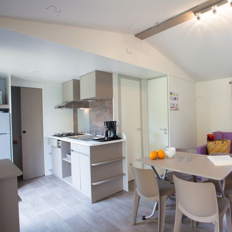Stacaravan 6 personen - 3 slaapkamers