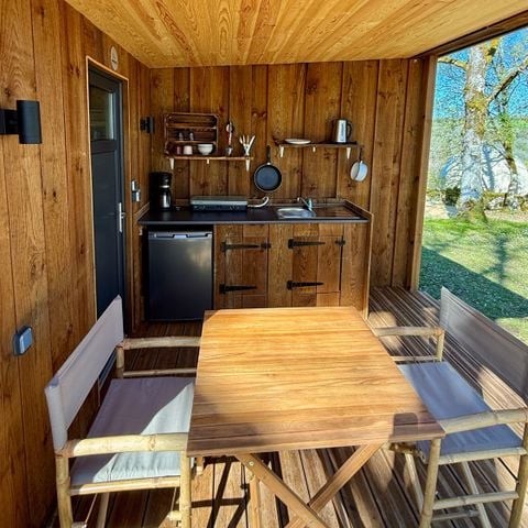 Tent 2 personen - Tente Nomade Insolite - 1 slaapkamer - met keuken en eigen badkamer