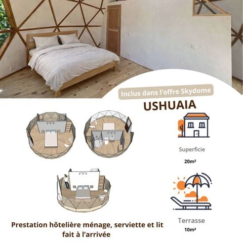 ALOJAMIENTO INUSUAL 2 personas - Cúpula celeste de Ushuaïa vista valle