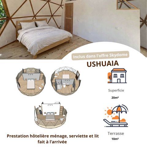 AUßERGEWÖHNLICHE UNTERKUNFT 2 Personen - Ushuaïa sky Dome Talblick