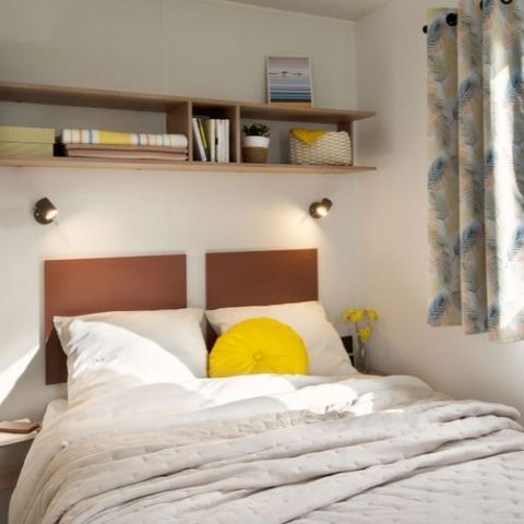 STACARAVAN 6 personen - Confort+ 6 slaapplaatsen 3 slaapkamers 2 badkamers 40m² leefruimte