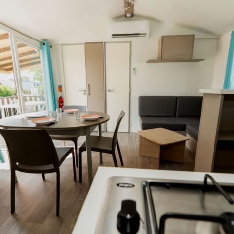 Stacaravan 6 personen - Stacaravan Comfort+ met 3 slaapkamers voor 6 personen