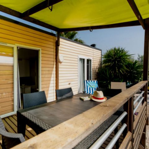Stacaravan 4 personen - Stacaravan Comfort+ met 2 slaapkamers voor 4 personen