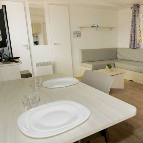 Mobilheim 4 Personen - Mobilheim „Comfort+“ mit 2 Schlafzimmern für 4 Personen