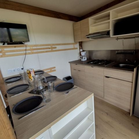 Stacaravan 6 personen - Premium cottage met 3 slaapkamers voor 6 personen, uitzicht op de wijngaard