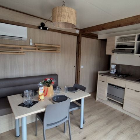 Stacaravan 5 personen - Premium cottage met 2 slaapkamers voor 4 personen, uitzicht op de wijngaard