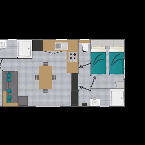 MOBILHOME 4 personnes - Cottage Prestige 2 chambres