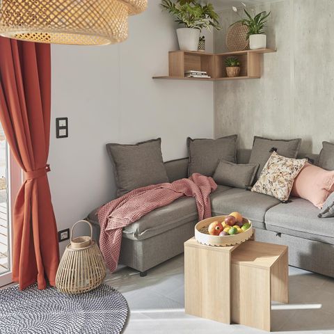 Stacaravan 4 personen - Sunêlia Prestige 2 slaapkamers 4 pers - 34 m2 - Overdekt terras - SAM