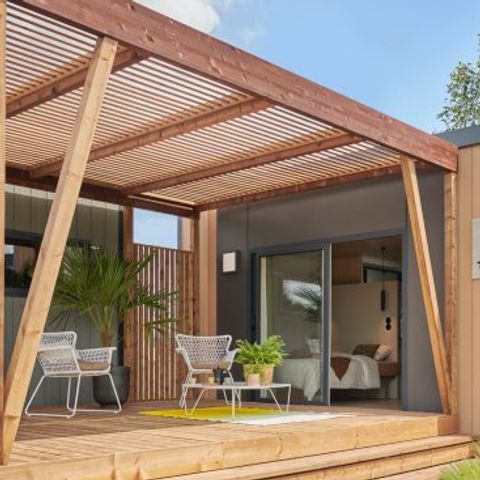 MOBILE HOME 3 people - Sunêlia Luxe Taos Spa 1bed. 2 pers - 19m2 - Exotic pergola
