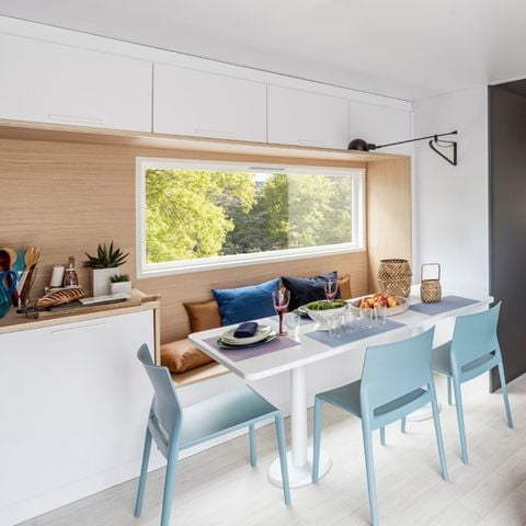 MOBILHOME 6 personnes - SUNELIA LUXE TAOS AND SPA 3ch / 6p - 40m² - Pergola exotique 6 pers