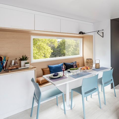 Stacaravan 6 personen - Sunêlia Luxe Taos Spa 3bed 6p - 40m2 - Exotische pergola