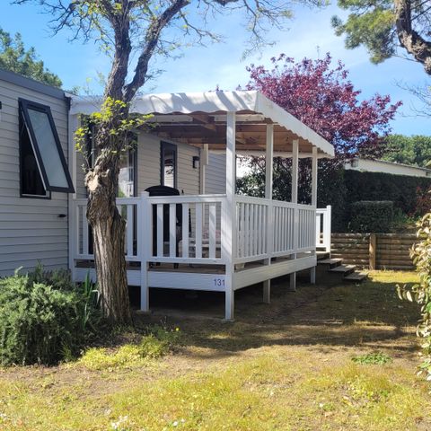 Mobilheim 6 Personen - COTTAGE CONFORT 3Zi / 6P - 35m² - Überdachte Terrasse - DIM