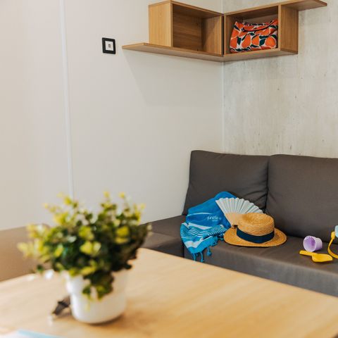 MOBILHOME 4 personas - DIM - SUNELIA PRESTIGE + aire acondicionado de 2 canales / 4 personas - 34 m² - Terraza cubierta