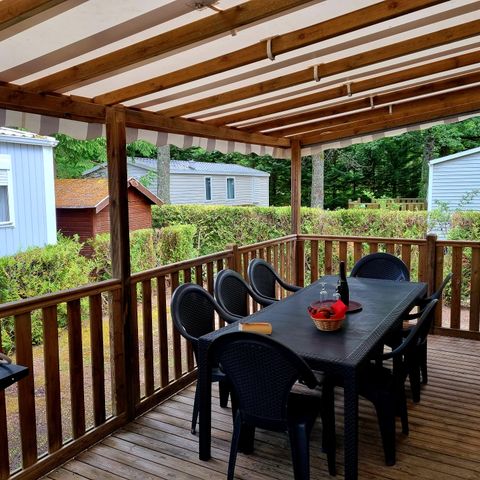 Bungalow 8 Personen - Mobilheim Luxe 6/8 Pers 3 Schlafräume 2 Badezimmer