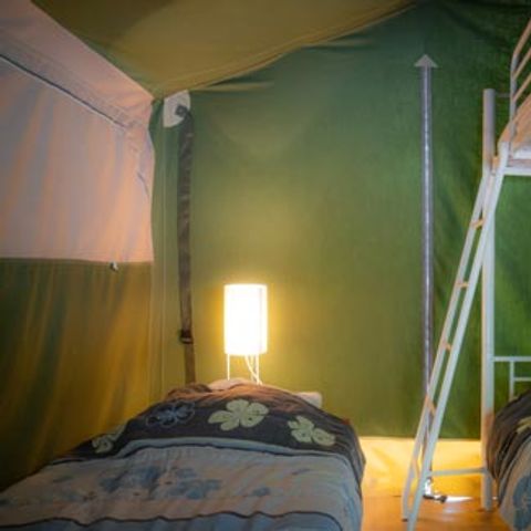 Zelt 5 personen - Komfort 37 m² 2 Zimmer (ohne Sanitäranlagen)