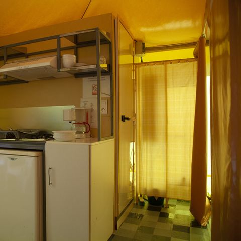 Glamping tent 6 persons - Standard 25 m² - 2 bedrooms