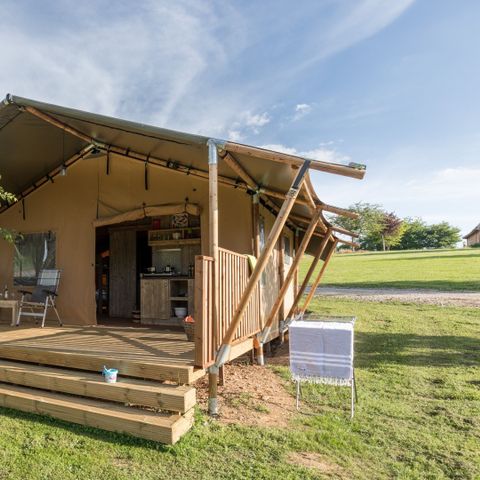 Safaritent 4 personen - NIEUWE Premium met - 2 slaapkamers
