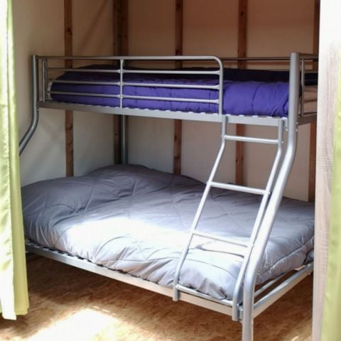 Tent van canvas en hout 5 personen - Maori Lodge - zonder sanitair