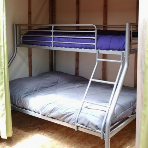 Tente en toile et en bois 5 personnes - Lodge Maori - sans sanitaire