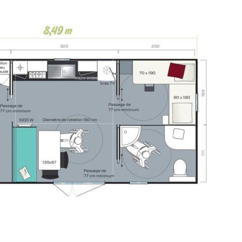 MOBILE HOME 4 people - LIFE PMR