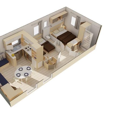 Stacaravan 4 personen - Malediven Panorama