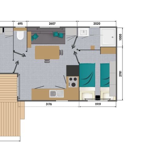 MOBILHOME 4 personnes - Pacifique