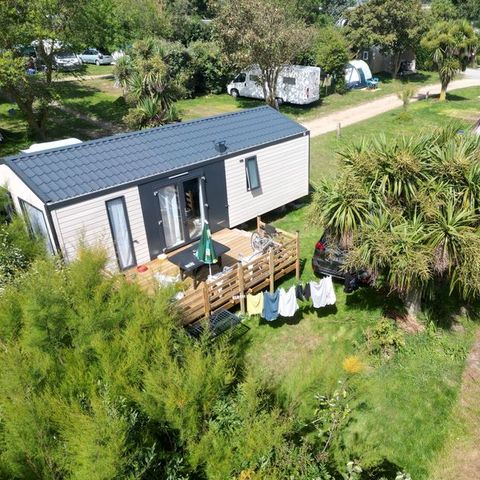 Stacaravan 4 personen - Premium – - 2 slaapkamers - XXL-terras - Tv - Vaatwasser