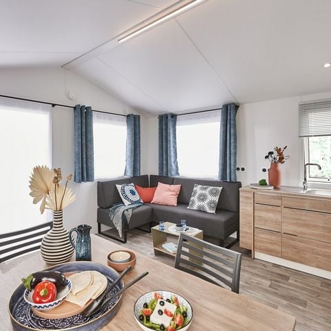 MOBILHOME 4 personnes - Natura Panoramique 33m², 2 chambres, terrasse, TV, LV