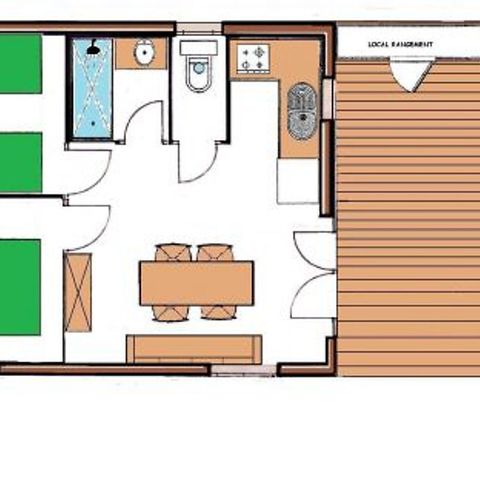 Chalet 5 Personen - Sortiment Tradition - Chalet Vanoise 35m² 2 Zimmer + Terrasse 15m²