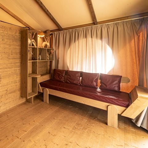 Canvas and wooden tent 5 persons - RIVIERA LODGE