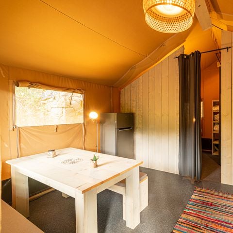 Canvas and wooden tent 5 persons - SAFARI TENT SERENGETI