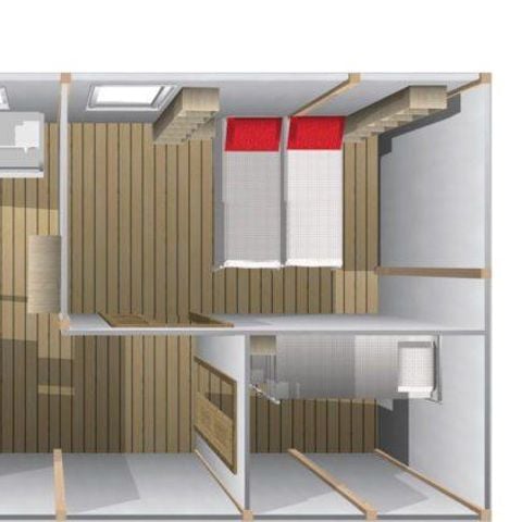 Bungalowzelt 4 Personen - Sahari-Zelt - ohne Sanitäranlagen (Ungewöhnlich 2017)