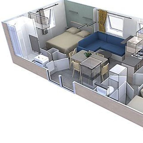 Mobile home 6 persons - Family Confort air-conditioned